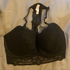 PINK Victoria’s Secret lace push-up racer back bra
